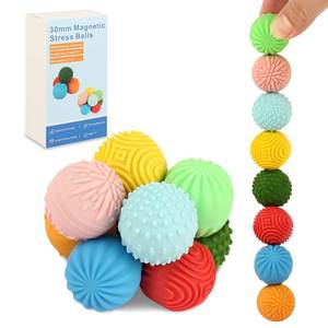 lot 4374 image: Silicone Magnetic Balls��Fidget Toys��Gift for Teenage , Fun Textures Magnetic Balls Gift fo Novelty Toy for Kids or Adults(8PCS)