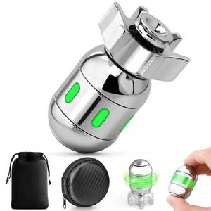 lot 4397 image: Dilabnba Atomic Bomb Fidget Spinner Toy for Kid Adult, Metal Fidget Spin Sensory Focus Gyro Toy, Fingears Party Stuff EDC Office Desktop, Gifts for Men Women(Sliver)