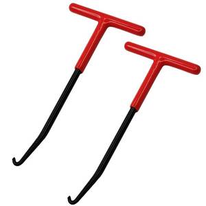 lot 4405 image: Motorcycle Exhaust Spring Hook, T Shaped Handle Exhaust Pipe Spring Puller Installer Hooks Tool with Rubber Coating for Motorcycle Vehicle Springs Removal, Installation, Adjustment (2pcs)