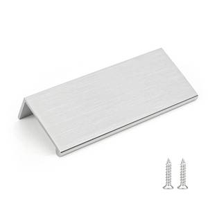 lot 4410 image: Rergy 10 Pack 3 INCH Cabinet Pulls Brushed Nickel Finger Pulls, Brushed Nickel Edge Pulls for Cabinet Kitchen Cabinet Edge Pulls, 76mm Cabinet Finger Pulls
