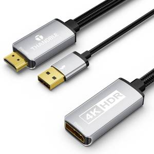 lot 4419 image: THANDBLE Active HDMI to DisplayPort Adapter (4K 60Hz 1080p 120Hz), Unidirectional HDMI Source to DP Monitor Display Port Adapter Compatible for NVIDIA, AMD, PS54, Xbox, PC, Laptop, Computer