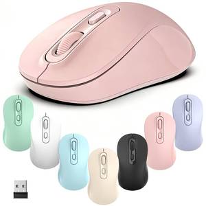 lot 4432 image: TvvTvvT Wireless Mouse, 2026 New Model, Silent Click Ergonomic Design, Portable, 4 Buttons, Adjustable DPI (80012001600), for LaptopPCOffice (Pink)