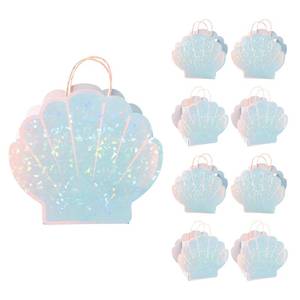 lot 4450 image: Cheerland Mermaid Party Decorations Mermaid Party Favor Bags Seashell Goodie Bags for Under the Sea Birthday Decorations Shell Aquatic Nautical Theme Summer Ocean Beach Picnic Treat Gift Supply 8 Pcs