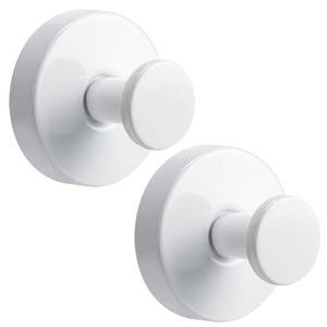lot 4454 image: Fenas Suction Cup Hooks for Shower No-Drill Bathroom Hooks for Towels, Robes, Loofah Mountable on Bathroom Walls, Kitchen, Glass, Mirrors, Tile and Smooth,Non-Porous Surfaces (2, White)