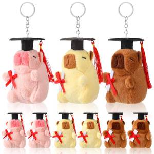 lot 4478 image: Cunno 9 Pcs Graduation Capybara Plush Keychain, Cute Small Capybara Tiny Stuffed Animals Toy with Graduation Cap and Diploma for 2026 Classroom Gifts Exchange Carnival Prizes End of School Year Favors