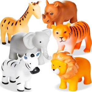 lot 4479 image: XY-WQ Bath Toys No Hole, for Infants 6-12& Toddlers 1-3, No Hole Bathtub Toys (Animal, 6 Pcs with Mesh Bag)
