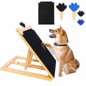 lot 5672 image: FL Falatier Dog Scratch Board for Nails, Adjustable Nail Filing Board with Mini Handheld Scratch Pad, Dog Nail File Alternative to Clippers and Grinders, Stress-Free At-Home Nail Care