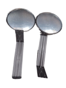 lot 5683 image: Pair of Round Mirrors
