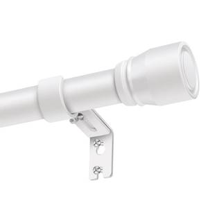lot 5714 image: 1 Diameter Curtain Rods Itself is 30 to 144 inch 2 Pack Fit 30-142 inch, 66 to 120 inch Window with Heavy Duty Adjustable Rod Matte White Splicing Metal Extra Long Curtain Rod for Windows