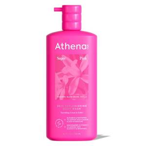 lot 6358 image: Athena Club Skin Replenishing Body Wash for Women, Sulfate Free Nourishing Cleanser with Niacinamide, Gently Cleanses Without Stripping, Super Pink Scent, 18 fl oz