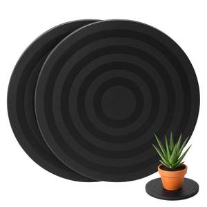lot 6360 image: Lazy Susan Turntable Stand 8 Inch - Heavy Duty Non-Skid Swivel Base with Steel Ball Bearings  360° Rotation for Plants, Monitors, TVs, Models, Crafts (8 INCH-2PC)