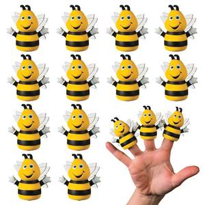 lot 6361 image: Busy Bee Finger Puppets - Novelty Toys & Finger Puppets, 12 Count