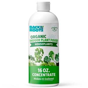 lot 6410 image: Back to the Roots Natural & Organic Indoor Plant Food (16oz Value Size - 95 Feeds), Great for Houseplants, Low Odor, Vegan, Easy to Apply Liquid Formula