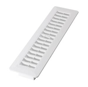 lot 6417 image: Decor Grates PL212-WH 2-Inch by 12-Inch Plastic Floor Register, White