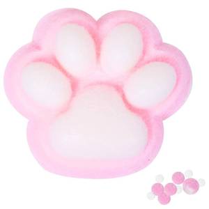 lot 6456 image: A1pcs Purple Squishy Cat Paw Squishy Toy,5 Inches Big FuFu cat Squeeze Paw,Cute Soft Squeeze Fidget Toys Squeeze Toys for Stress Relief Pinch Family Toys Gifts for Kids Adults
