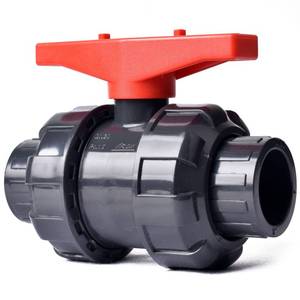 lot 6465 image: AIPOR 1 UPVC Union Ball Valve, Pool True Union Full Flow Ball Valve for Water System, U.S. ASTM EPDM O-Rings, Rated at 230 PSI, 1 inch Socket (1 inch)