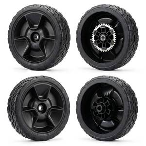 lot 6474 image: 4 Pack 8 Lawn Mower Wheels Kit for Honda HRN216, Includes 2 42710-VR8-N00ZA Rear Wheels & 2 44710-VR8-N00ZA Front Wheels, Compatible with HRN216 VKA VYA VLA Models
