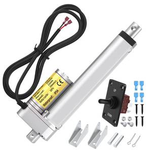 lot 6498 image: RVMARINEPAT Heavy Duty Linear Actuator 12V 330lb1500N Load, 6 Stroke, 10mms Speed Electric Actuator with Controller for Electric Industrial Machinery Door Cargo