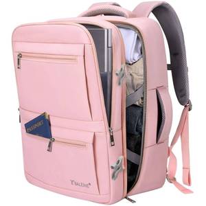 lot 11376 image: BALEINE Travel Backpack for Women Men, Large Sturdy Carry On Laptop Backpack Gifts for Business, Casual, Weekender, Hiking (Large, Pink)
