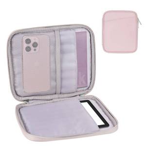 lot 12379 image: Padded Sleeve Pouch for 6-7 Inch eBookE-ReaderKindle PaperwhiteKindle Oasis (Pink-PU)
