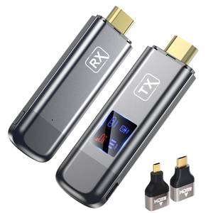 lot 12383 image: OMITTA 2026 Upgraded Wireless HDMI Transmitter and Receiver,4k Decode 1080P Output Wireless HDMI Extender Kit Plug & Play Portable 2.4g5g, for PCCameraHDTVTV Box
