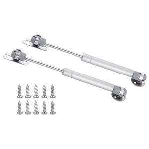 lot 12418 image: 200N45 lb Gas Strut Cabinet Hinge, ��Safety Lift Support, Soft Close Lid Supports & Buffer Telescopic Cabinet Door Gas Spring Glue Head Supports 12 Length,Set of 2