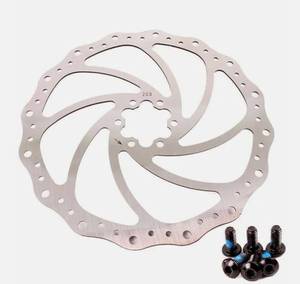 lot 12434 image: BUCKLOS 140mm 160mm 180mm 203mm Bike Disc Brake Rotor with 6 Bolts, MTB Bicycle Brakes Stainless Steel Rotors, Fit for Mountain Bike Road Bikes Ebike BMX