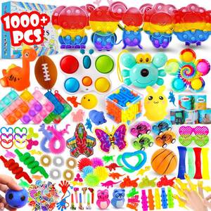 lot 13289 image: 1000Pcs Bulk Party Favors for Kids, Fidget Toys Pack,Stocking Stuffers, Treasure Box Chest, Birthday Party, Classroom Carnival Prizes, Pinata Stuffers, Goodie Bag Stuffers, Stress Relief, Sensory Toys