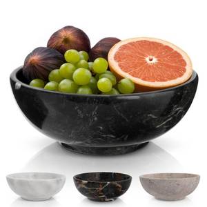 lot 13315 image: Black Marble Stone Decorative Bowl
