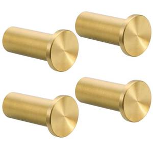 lot 14074 image: SAYAYO Gold Coat Hooks Wall Mount,Modern Towel Hooks for Bathrooms Robe Hooks, Heavy Duty Wall Hooks for Hanging, SUS 304 Stainless Steel 4 Packs