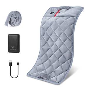 lot 14077 image: Vofuoti Portable Heating Pad, Cordless Weighted Heating Pads with 10000mAh Battery and 3 Heat Settings, Outdoor Electric Heated Pad for for Back, Abdomen, Neck & Shoulder, 12 x 24