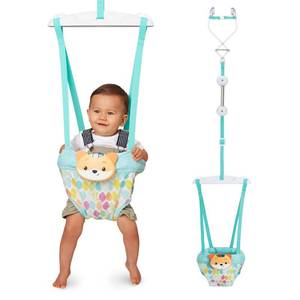 lot 14085 image: Infantino 2-in-1 Music & Lights Fox Doorway Jumper, Engaging Activity Jumper with Adjustable Strap & Motion-Activated Sounds for Babies 4 Months