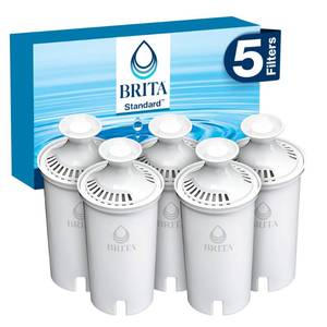 lot 14090 image: Brita Water Filter Pitcher Advanced Replacement Filters, 5 Count