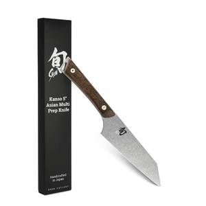 lot 14124 image: Shun Kanso 5 Asian Multi-Prep Knife, Handcrafted Japanese Boning Knife, AUS10A Stainless Steel Blade, Tagayasan Handle, Trimming Tool for Professional and Home Chefs