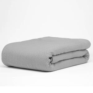 lot 19681 image: 9Threads 100% Cotton Herringbone Blankets, 108X90 King, Throw Blanket for Bed All Season Cotton Blanket, Cozy Blanket,Throws & Bed Blanket, Throw Blanket for Couch, Modern Home Decor -Scottish Grey