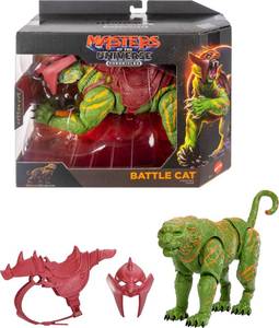 lot 19696 image: Masters of the Universe Chronicles Action Figure Battle Cat, 6.5 Inch 2026 Movie Accurate, Glass Eyes & Articulated Jaw, Tiger with Saddle & Armor