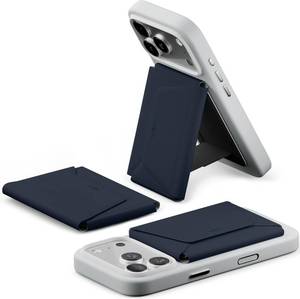 lot 20009 image: MOFT Magsafe Wallet, 8-Card Holder, Magnetic Phone Stand with Pull to Access Design, RFID Blocking, Angle Adjustment & MOVAS Minimalist Snap Field Wallet for Men Travel Essentials,Navy Blue