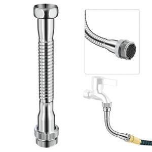 lot 20044 image: Faucet Extender Garden Hose Adapter Hose Protector, Flexible Kitchen Sink Faucet Adapter to Garden Hose for Male 34 Inch & 5564 Inch to 34 Inch GHT