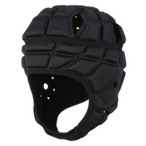 lot 20052 image: Surlim Rugby Soft Helmet Soccer Headgear Scrum Cap 7v7 Flag Football Headguard for Adult Large (Black)
