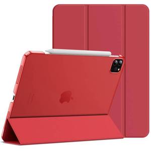 lot 20094 image: JETech Case ONLY for iPad Pro 11-Inch, 2022202120202018 Model, Compatible with Pencil, Cover Auto WakeSleep (Red)