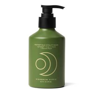 lot 20493 image: Highbrow Hippie Instant Silk Vitality Mask  Repairs Damage, Hydrates Hair & Restores Softness  Pataua & Tsubaki Oils, Shitake Extract, Probiotic Ferments  Lightweight, Silky Finish  275 mL