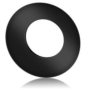 lot 20500 image: Hortsun 6 Inch Stove Pipe Trim Collar Durable Black Steel Collar for Vent Pipe Installation High Temperature Resistant Accessory for Secure and Clean Finish on Stove Venting Systems