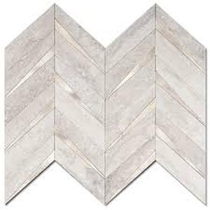lot 1080 image: StickGOO Peel and Stick Wall Tiles Chevron Pattern Set