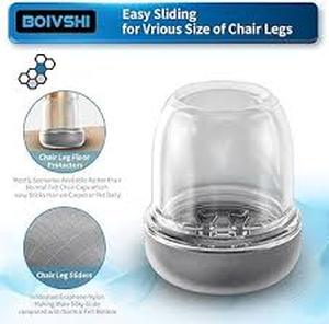 lot 6024 image: HayoHim Chair Leg Floor Protectors Set 16 pieces used