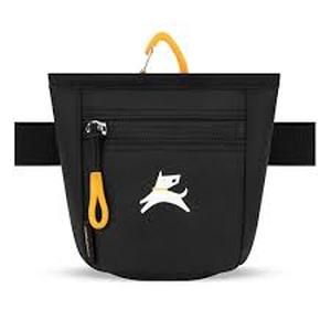 lot 6040 image: OllyDog Goodie Dog Treat Bag in Raven Black