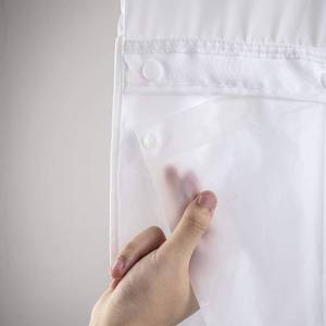 lot 12451 image: River Dream Plastic(PEVA) Snap in Shower Curtain Liner Replacement with Magnets Removable Liner (1, Plastic)