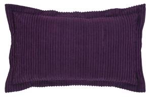 lot 12454 image: Better Trends Jullian Collection is Super Soft and Light Weight in Bold Stripes Design 100% Cotton Tufted Unique Luxurious Machine Washable Tumble Dry, King Sham, Plum