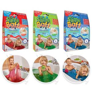 lot 1145 image: 3 x Slime Baff Bundle from Zimpli Kids, Green, Blue and Red, Turn Water Into Gooey Slime, Childrens Sensory and Bath Toy, Certified Biodegradable Gift
