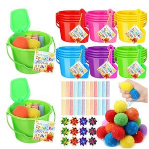 lot 1156 image: Chivao 144 Pcs Summer End of Year Student Gifts Pool Beach Party Favors Summer Student Gifts Bulk from Teachers Sand Bucket Shovels sidewalk for School Classroom Pool Toys Party Supplies