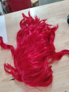 lot 2101 image: Ladies bright red wig hair
